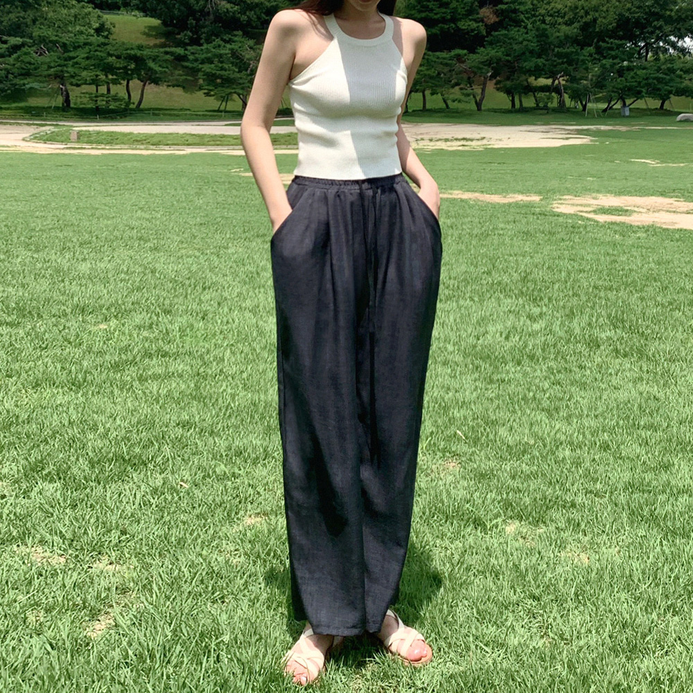 남녀공용 투턱 와이드 밴딩 팬츠 데일리룩 원데이핏 ONeday fit 착용 후기 | 사이즈/핏 총정리 - 대표 이미지