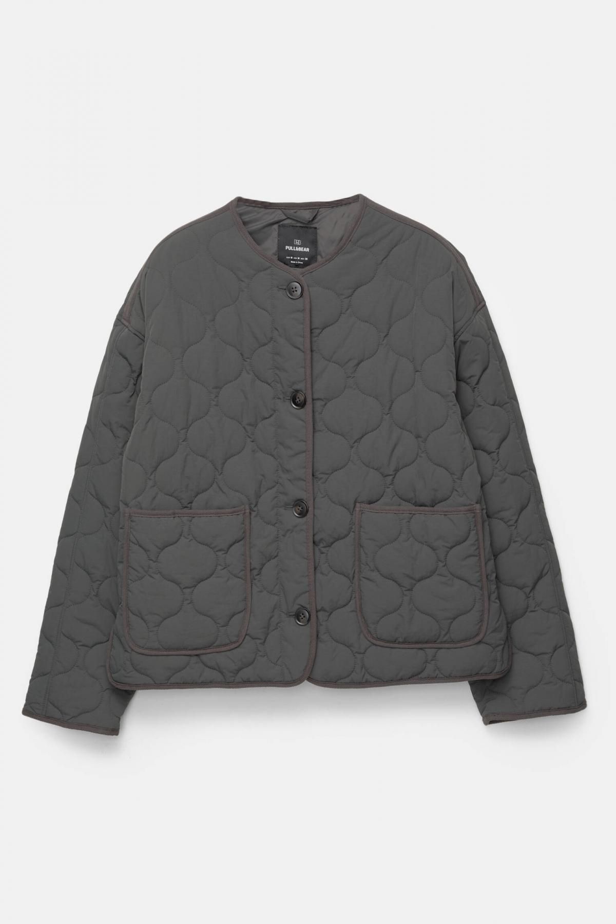 풀앤베어 경량 퀼팅 패딩 재킷 7700/340 ANTHRACITE GREY - 메인 이미지