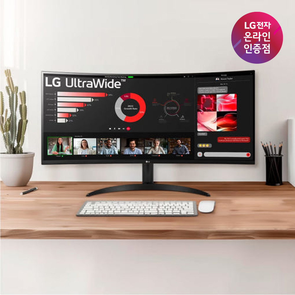 (38)LG 울트라와이드 모니터 34WR50QK 86.4cm(34인치) 21:9 WQHD 34WR50QC 후속
