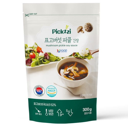 국내산 무농약 표고버섯 장아찌 300g 밑반찬 간편 한끼 픽찌 - 메인 이미지