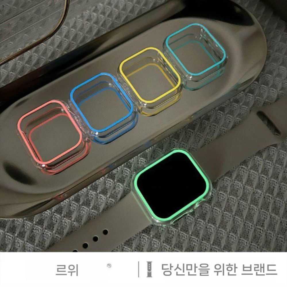 애플워치 10세대 울트라2 케이스 형광 투명 커버 - 상세 이미지 4