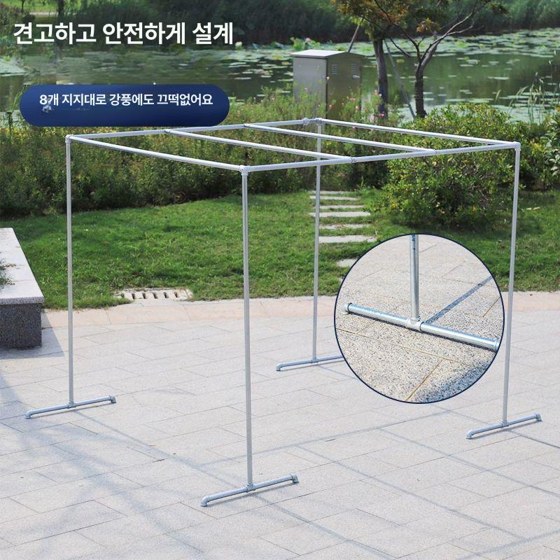 넝쿨 지지대 오이 텃밭 농사용 울타리 원예용 원예 호박 식물지지대 농자재 특수 고정 6개 2m 2m 1.6m - 상세 이미지 4