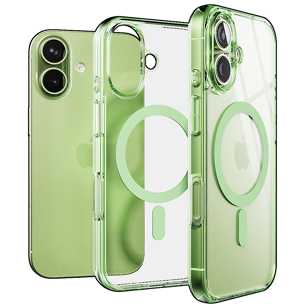 빅쏘 띠부띠부 5가지 컬러 범퍼 맥세이프 케이스 그린, 아이폰17 - 상품 이미지