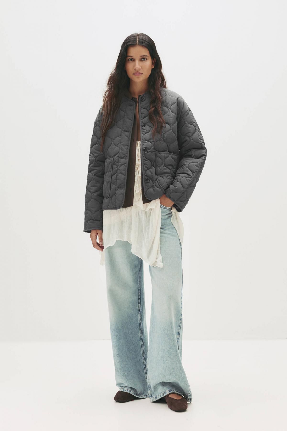 풀앤베어 경량 퀼팅 패딩 재킷 7700/340 ANTHRACITE GREY - 상세 이미지 2