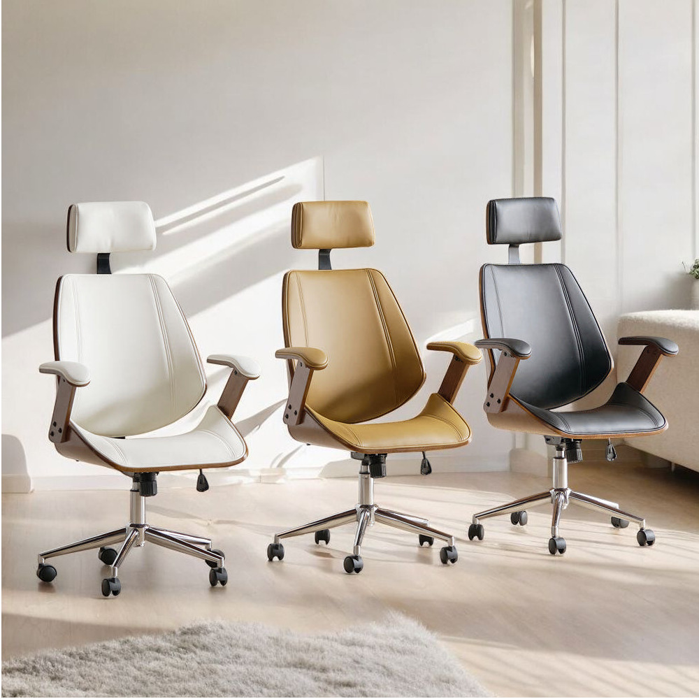 킹 사무용의자 가죽의자 바퀴형 - 상품 이미지