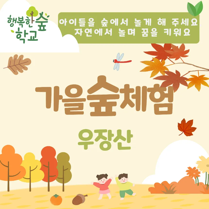 [오픈특가] 행복한숲학교 우장산 유아 숲체험 | 5~8세 by 행복숲 나리샘 - 상세 이미지 2