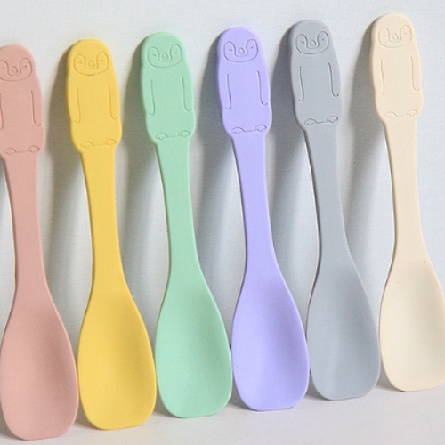 펭귄 실리콘 디저트 티스푼 아이스크림 요거트 숟가락 커피스푼 - 상품 이미지
