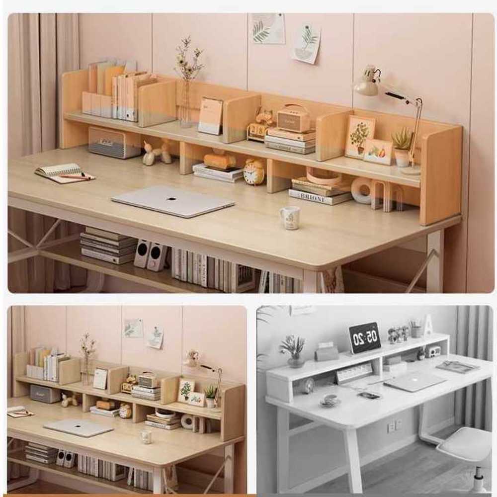 학생 책상 인체공학 디자인 공부 집중 학습용 가구 화이트 80cm - 상세 이미지 3
