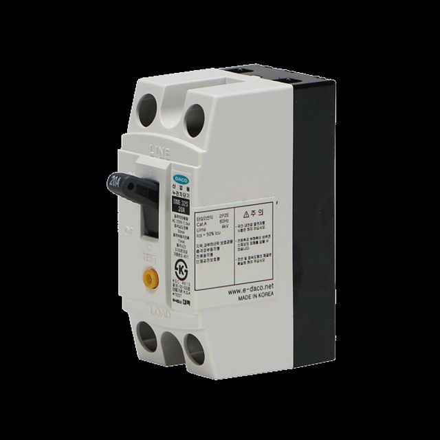 대륙 누전차단기 DME 산업용 32S 2P 20A 2.5kA - 메인 이미지