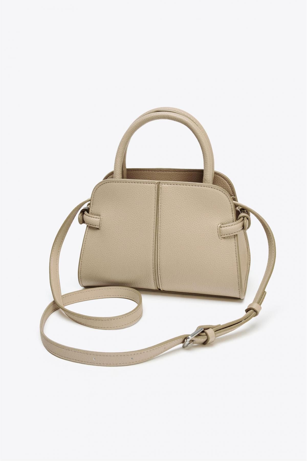 자라 베이직 미니 시티 토트백 6614/610 TAUPE GREY - 상세 이미지 3