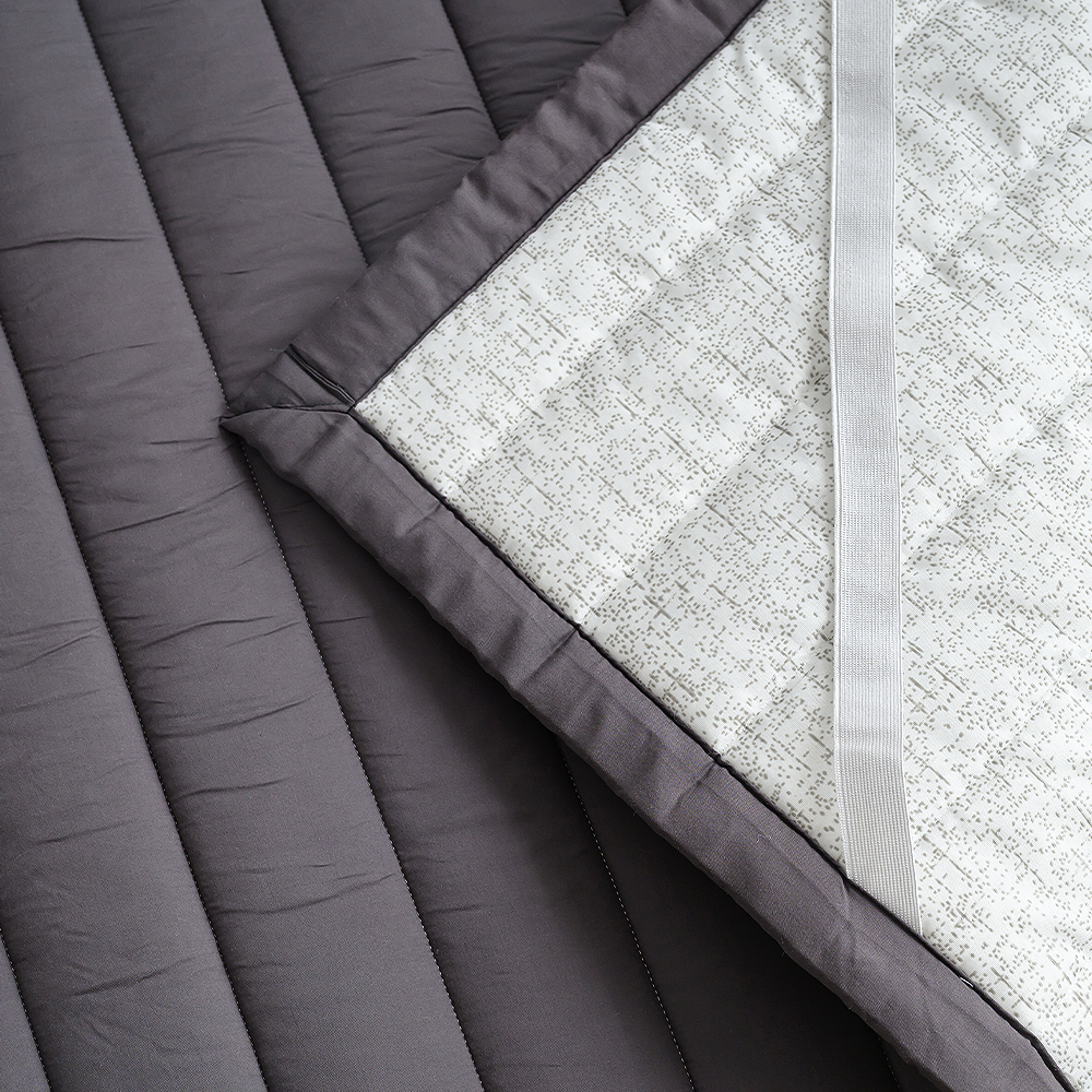 쿠에뜨 모달패드 알러지케어 버블 심플 모던 SS 논슬립 고정밴드 무지침대패드