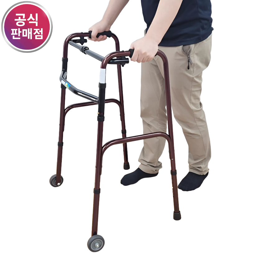 진산메디칼 노바 노인보행보조기 접이식 어르신 환자 환자용 바퀴 워커보행기 실내용4081WS