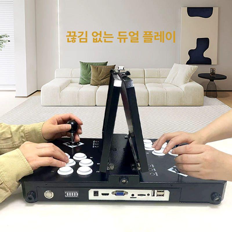 게임기 오락실 레트로 휴대용 미니 팩 블랙 고전 전원 10인치 128G - 상세 이미지 2
