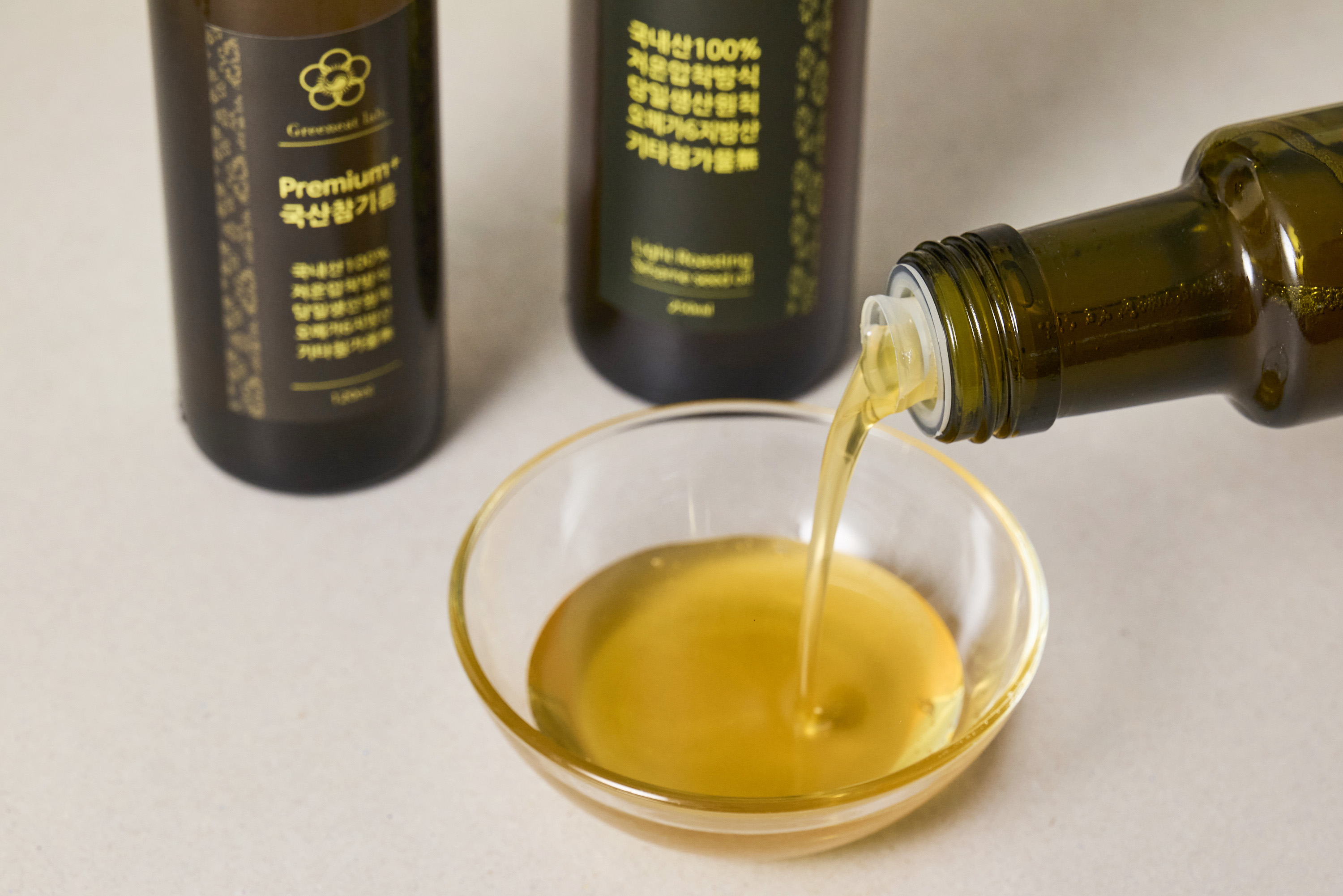 그린잇랩 국산 저온압착 참기름 햇 참깨 저온공정 아기 참기름 120ml