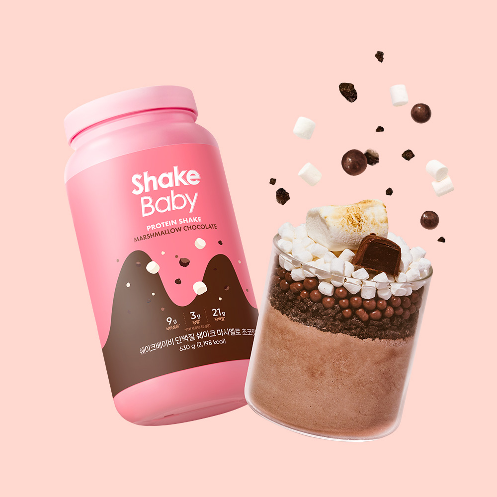 쉐이크베이비 단백질 쉐이크 대용량 마시멜로초코, 630g, 1개 맛있게 먹은 솔직 후기 - 대표 이미지
