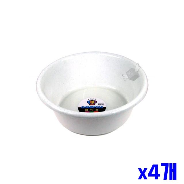 x4개 목욕대야 다라 42x16cm 세숫대야 화장실대야 - 상품 이미지