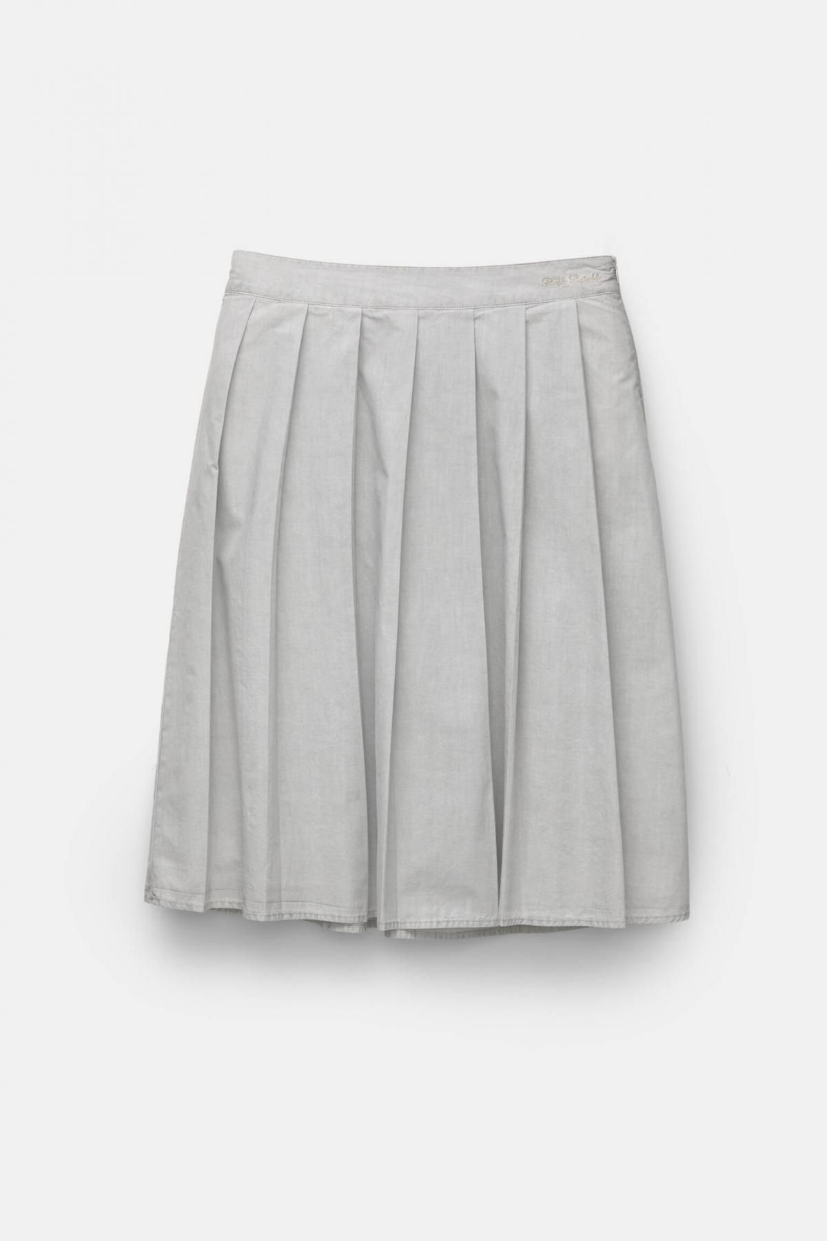 풀앤베어 테크니컬 플리츠 미디 스커트 7400/321 BLUISH GREY - 메인 이미지
