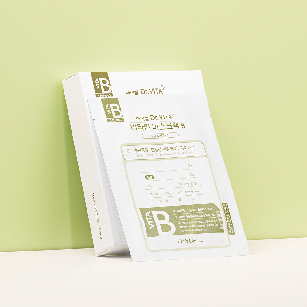 [데이셀] 닥터비타 비타민 마스크팩 B 25g 10매 (민감/진정) 이미지 6