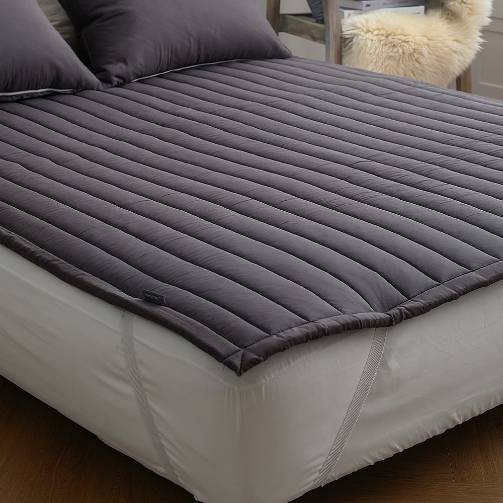 쿠에뜨 모달패드 알러지케어 버블 심플 모던 SS 논슬립 고정밴드 무지침대패드