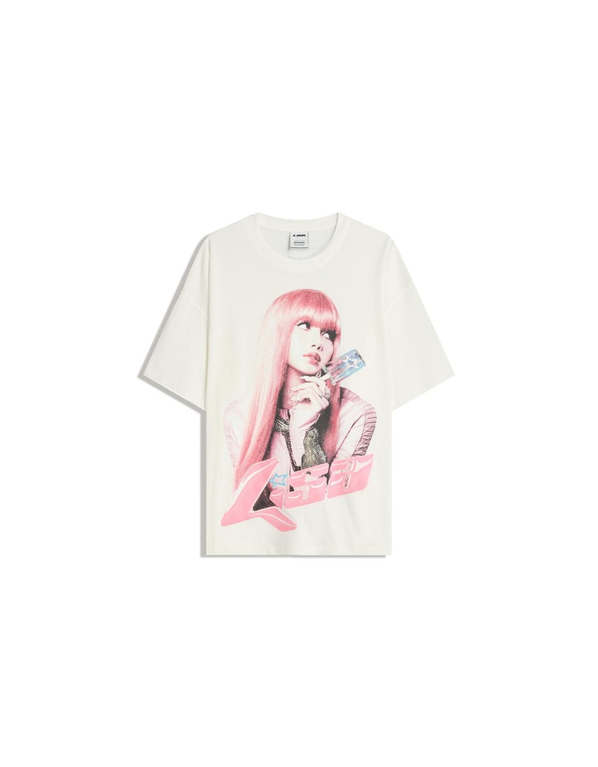 버쉬카 트렌디 프린트 오버핏 반팔 티셔츠 7633/193 OFF WHITE - 상세 이미지 3