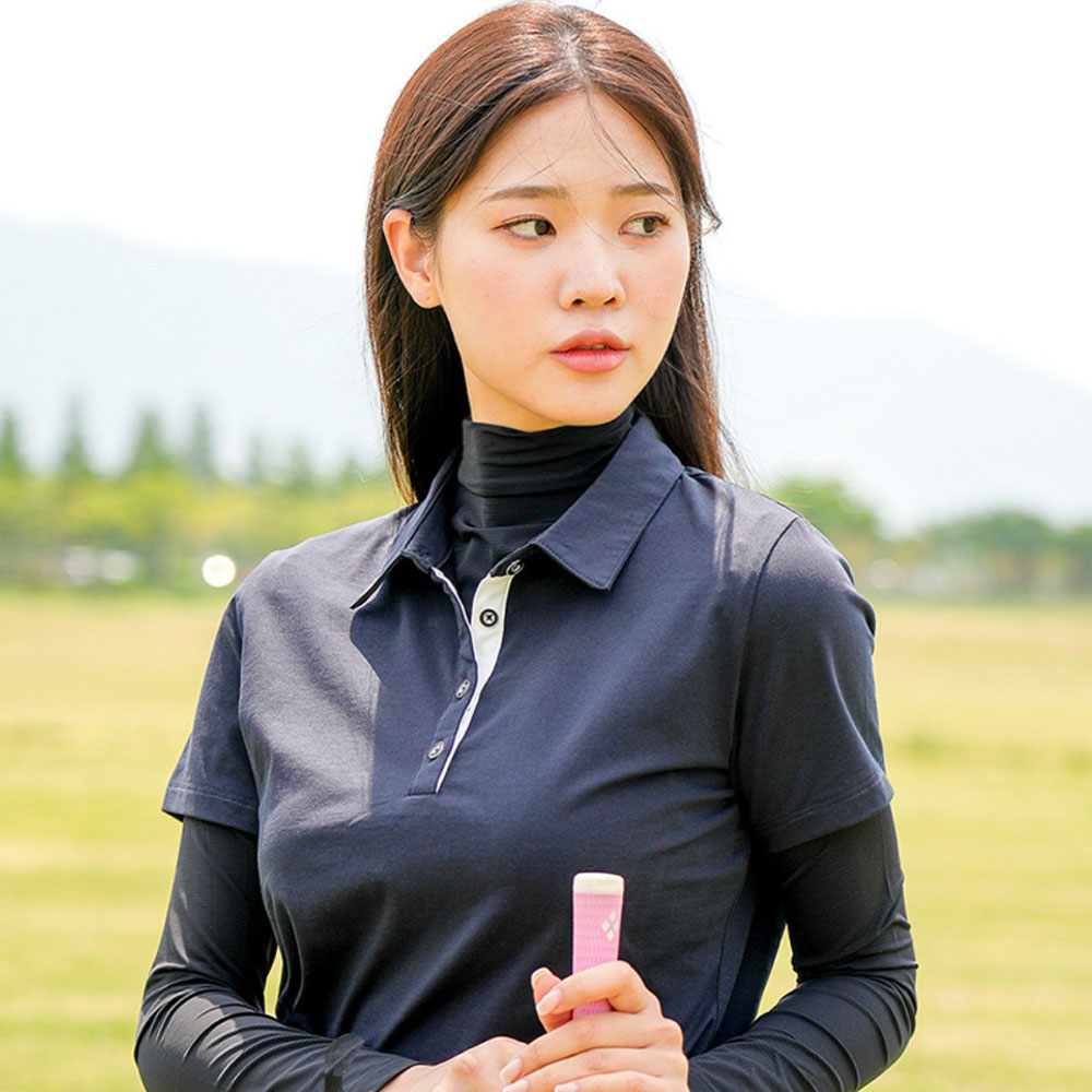 골프 하프넥 언더레이어 사계절 기능성 이너웨어 냉감 자외선 차단 - 상세 이미지 3