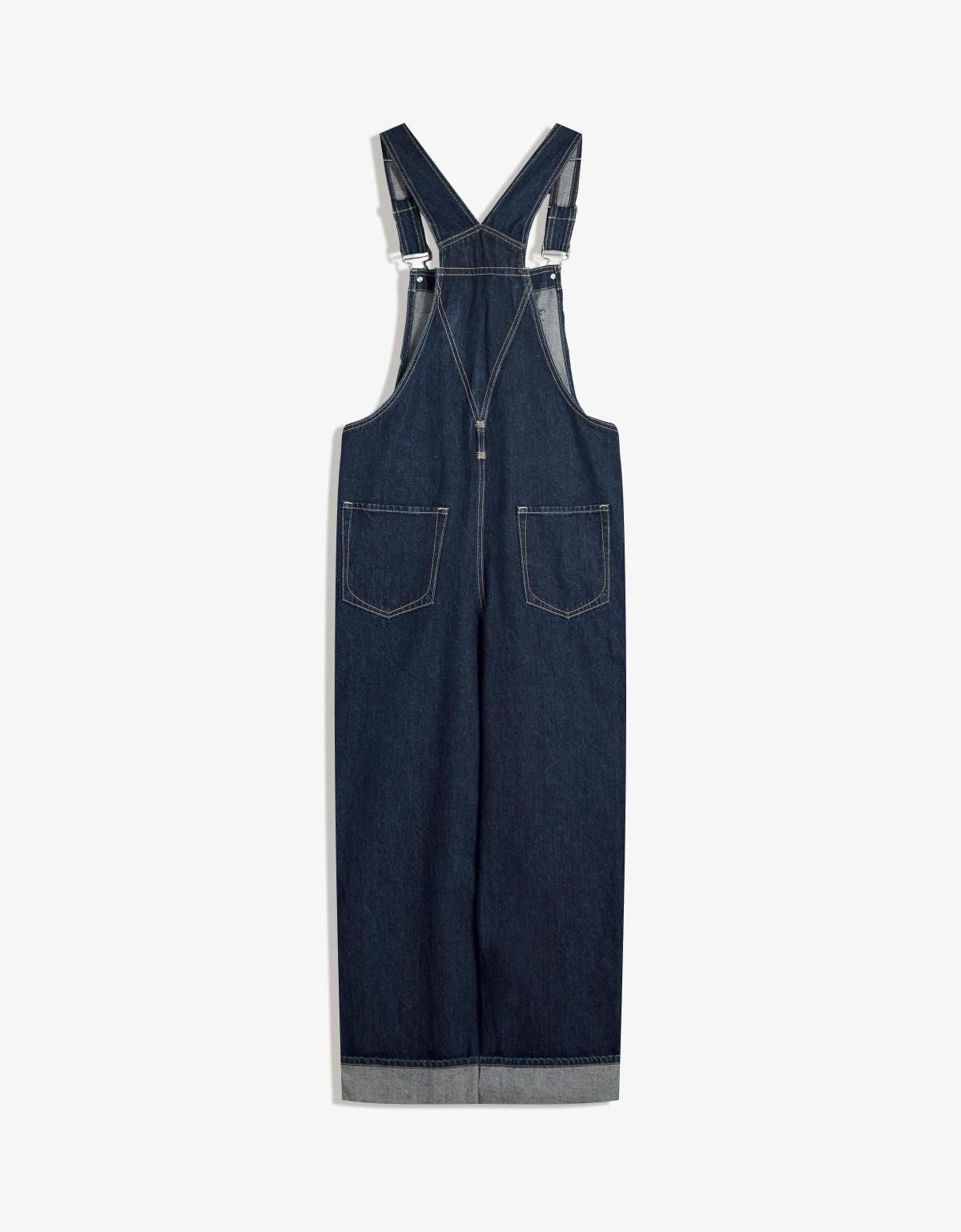 버쉬카 오버사이즈 데님 스트랩 점프수트 3485/534 NAVY - 상세 이미지 2