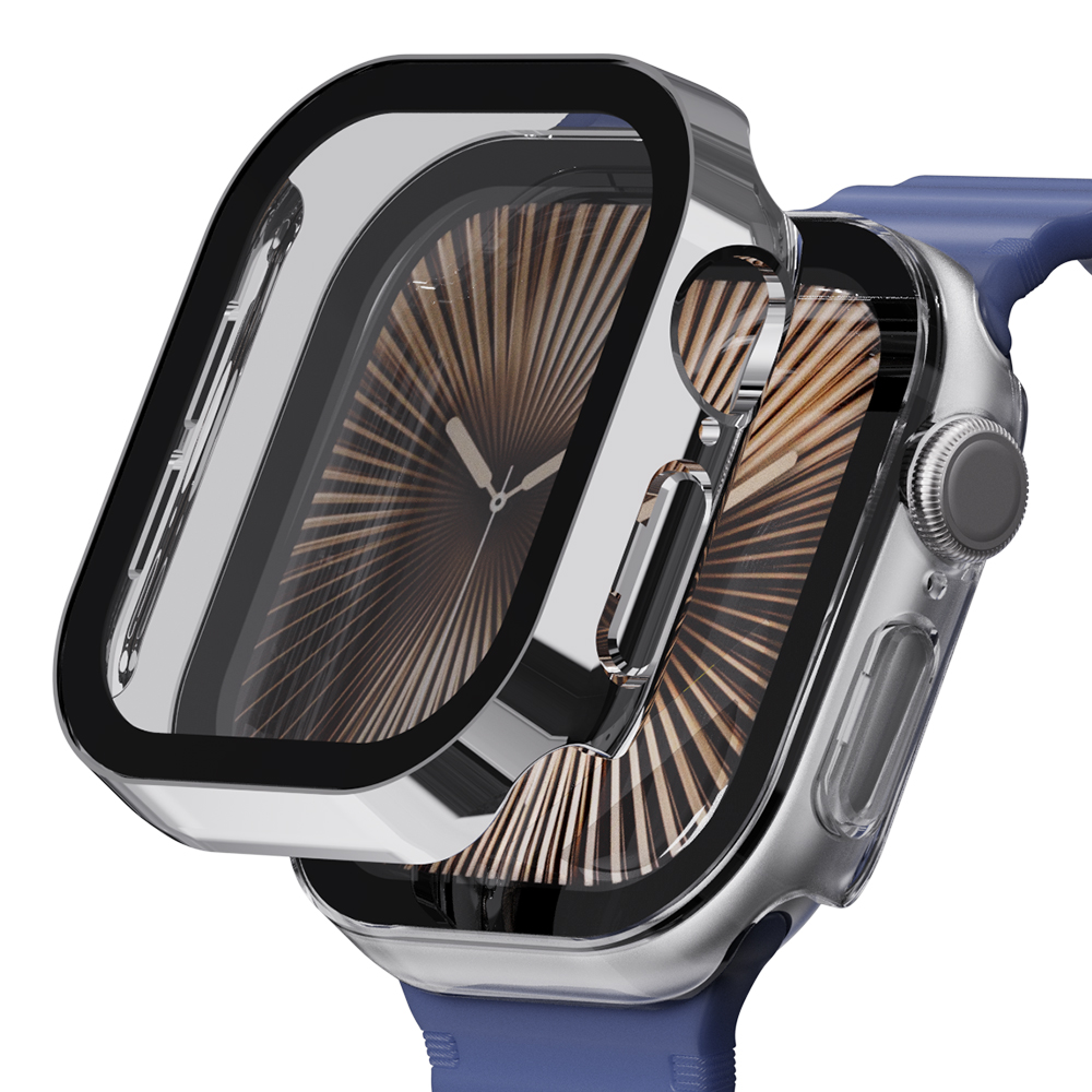 애플워치 SE3 풀커버 케이스 강화유리 플랫 커버 필름 1+1