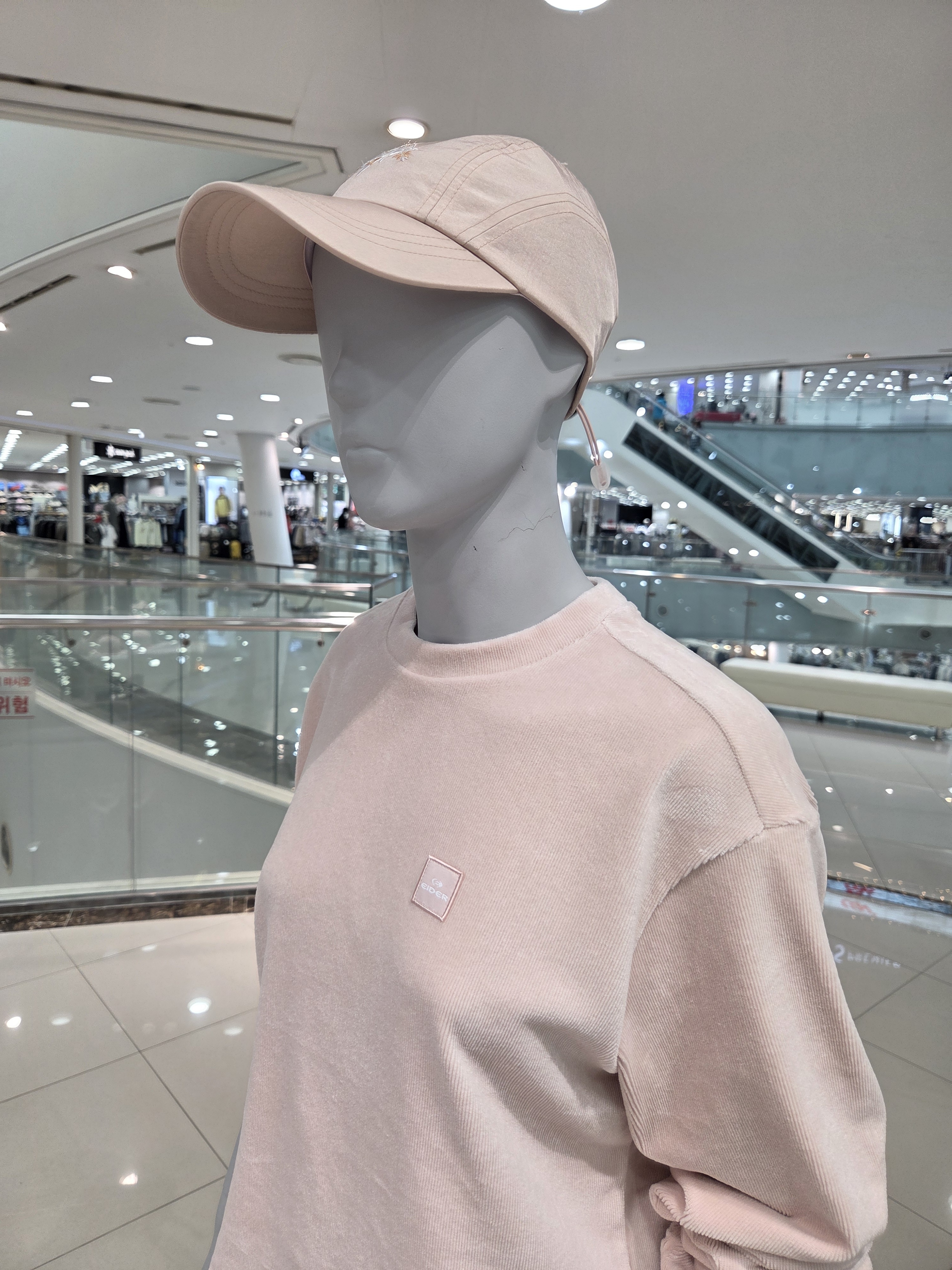 아이더 여성 팬시 맨투맨 캐주얼 티셔츠 데일리 WU23264 - 상세 이미지 5