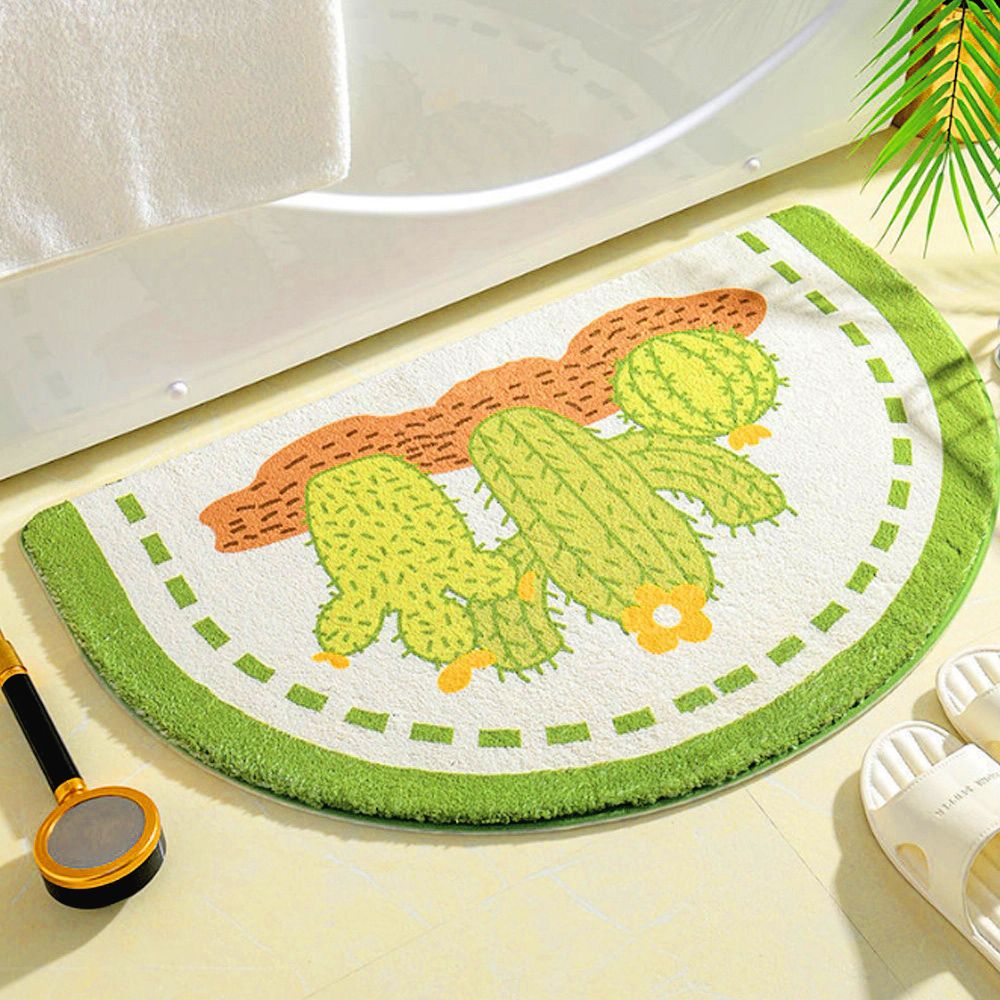 선인장 반달 소프트 푹신푹신 욕실매트 발매트