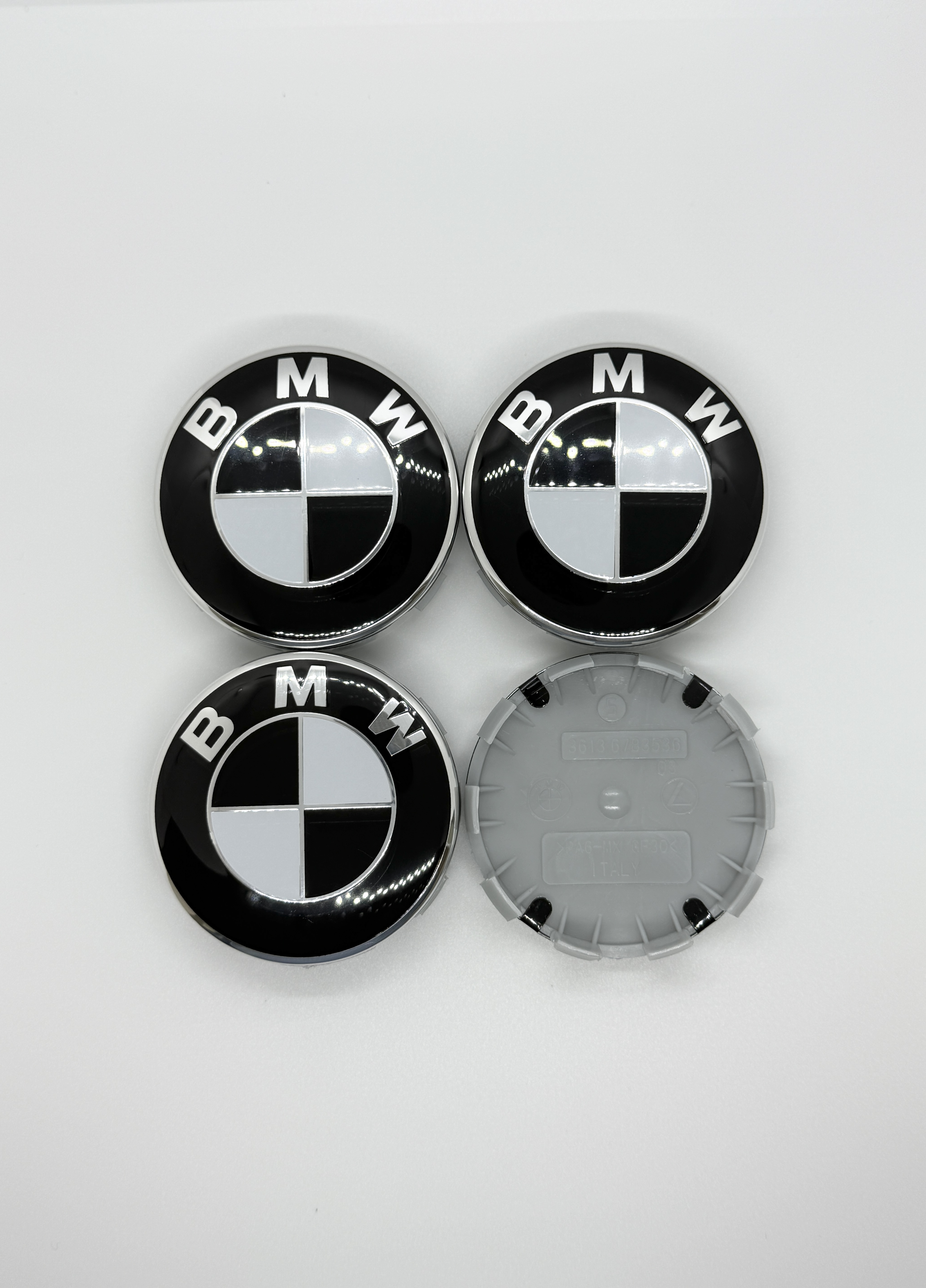 BMW 블랙 로고 휠캡 56mm 68mm [1대분 4개세트] (36136783536, 36136850834) - 상세 이미지 2