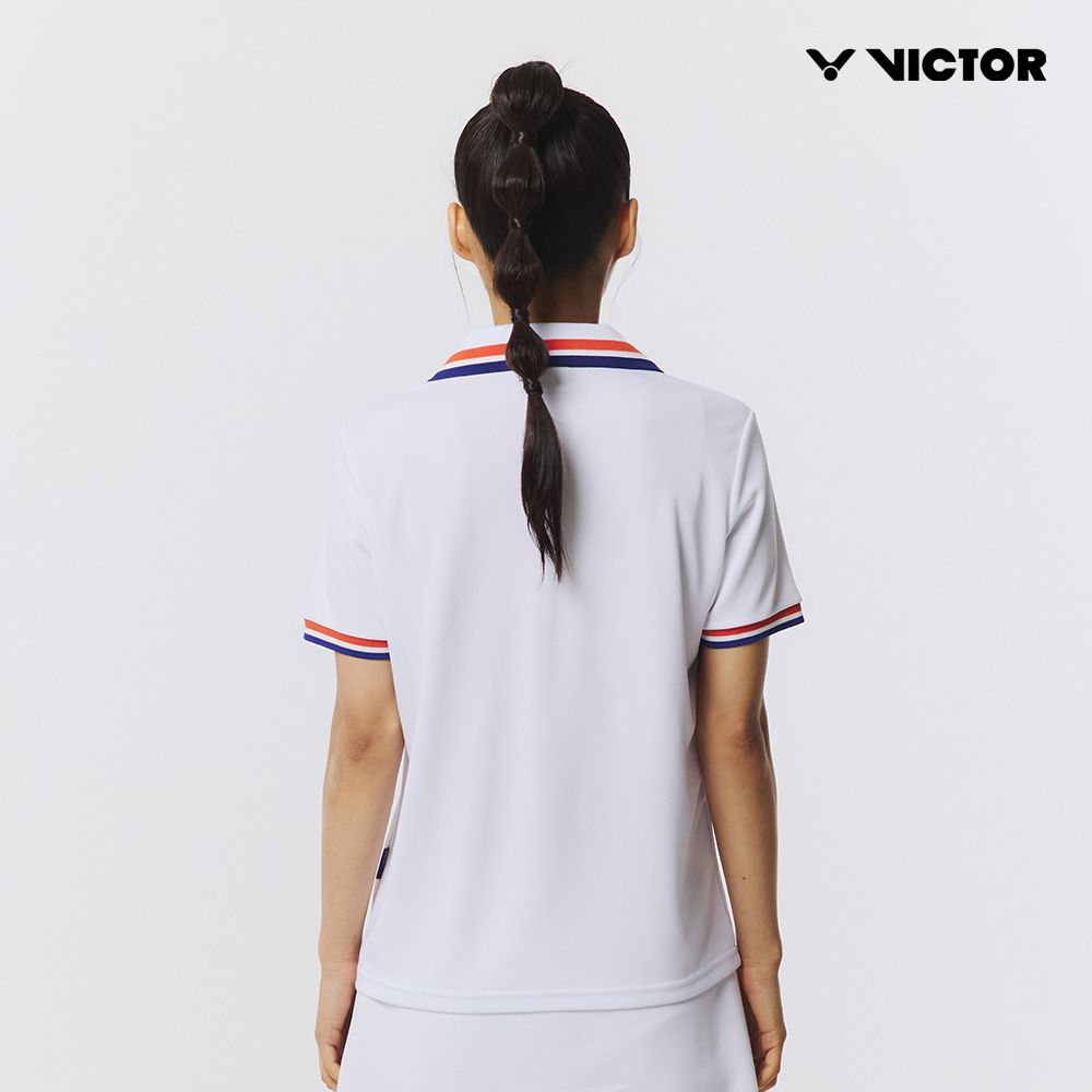 빅터 배드민턴 남성 반팔 카라티셔츠 VT25CTS002M 화이트 - 상세 이미지 4