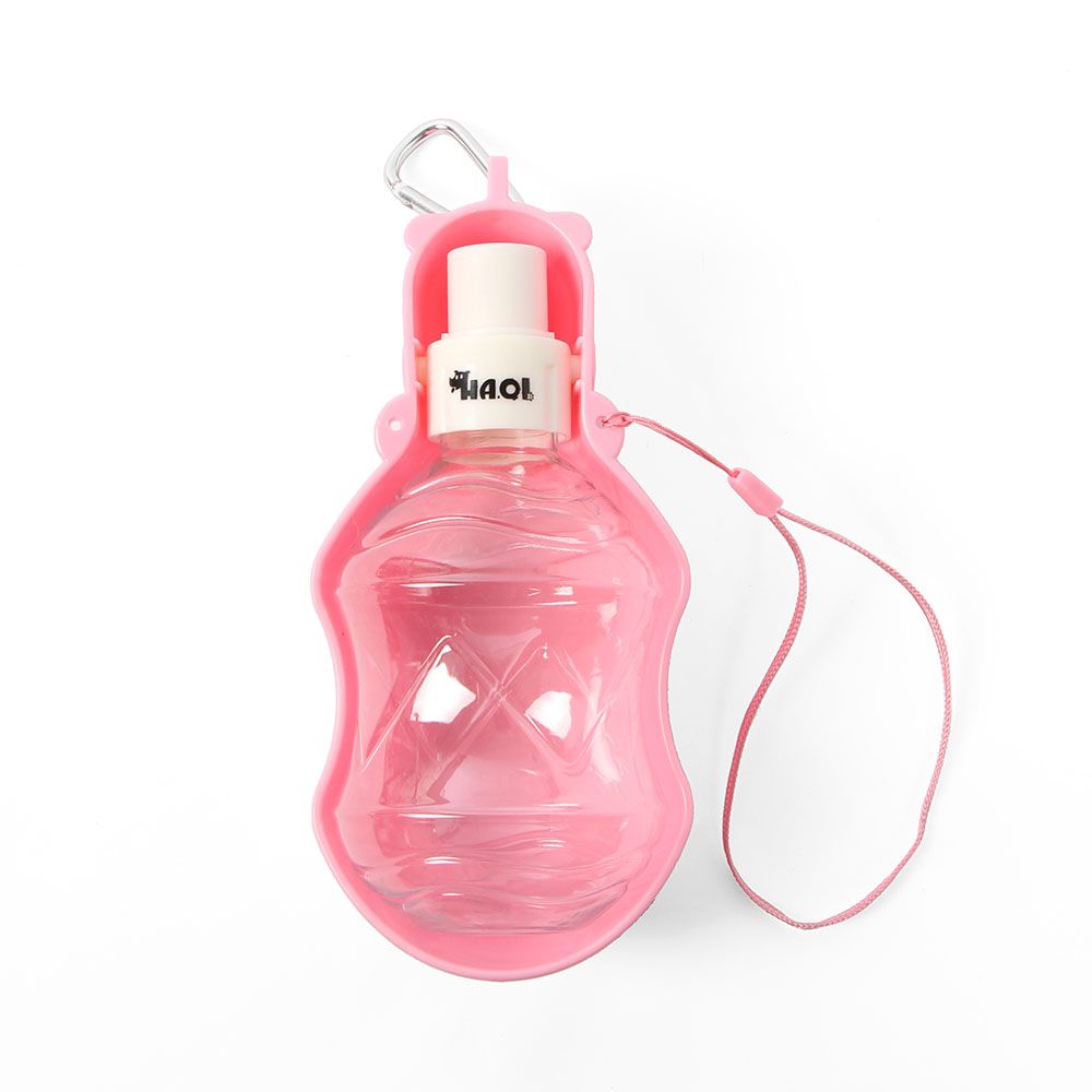 휴대용 애견 물병 핑크 280ml - 상품 이미지