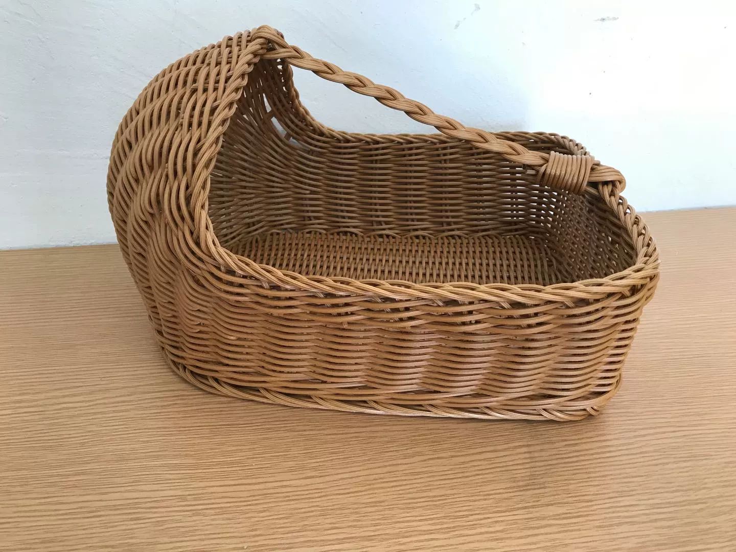라탄 원형 피크닉 따기 수납 짠 인도네시아 상자 보관 사각형 그레이퍼플 36x28x35 - 상세 이미지 4