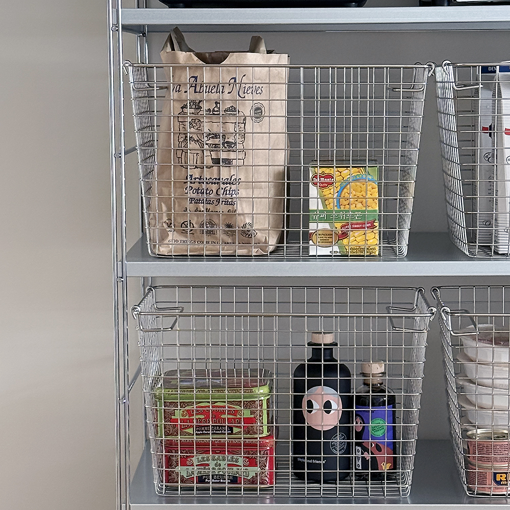 심플팩토리 스텐 바구니 철제 와이어 바스켓 네트망 철망 트레이 L