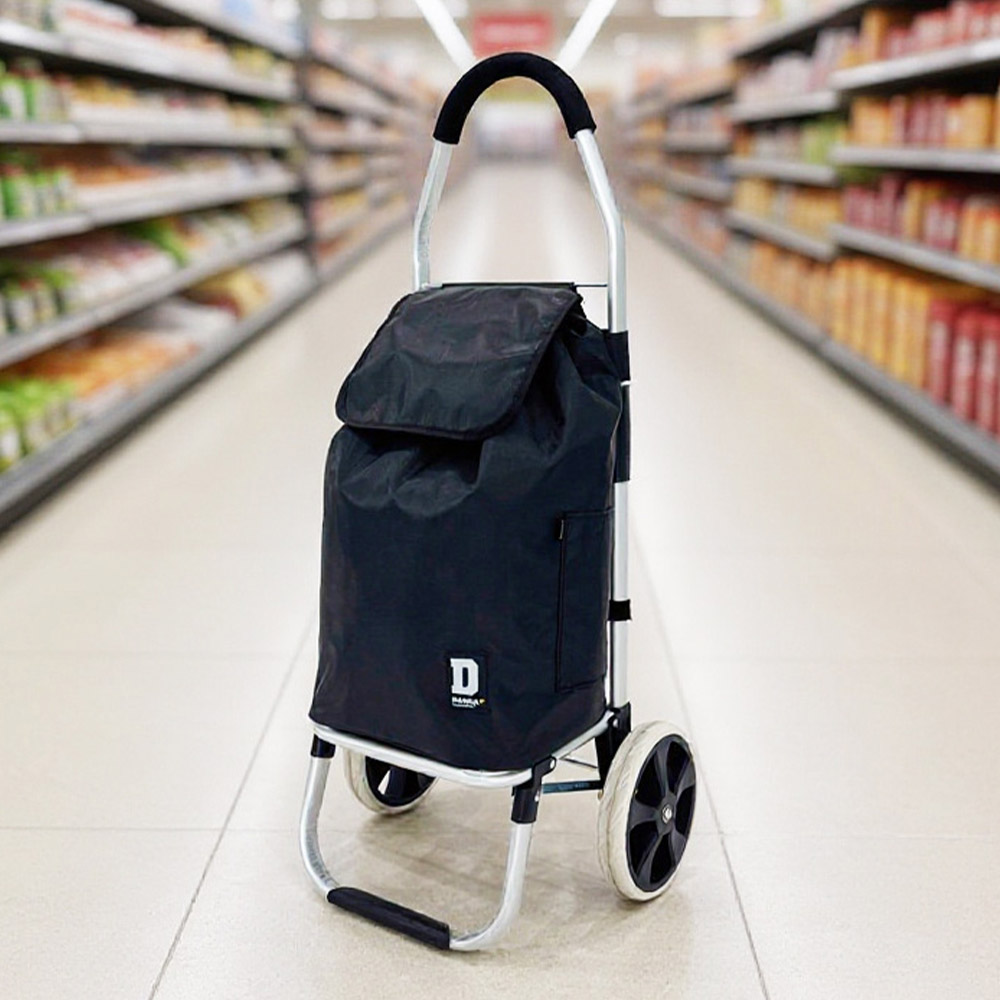 담다 시장바구니캐리어 장바구니카트 접이식손수레 바퀴달린 마트 쇼핑카트