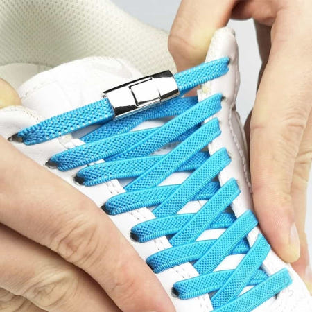 YWstore 무매듭 운동화 끈 버클 신발끈조이미