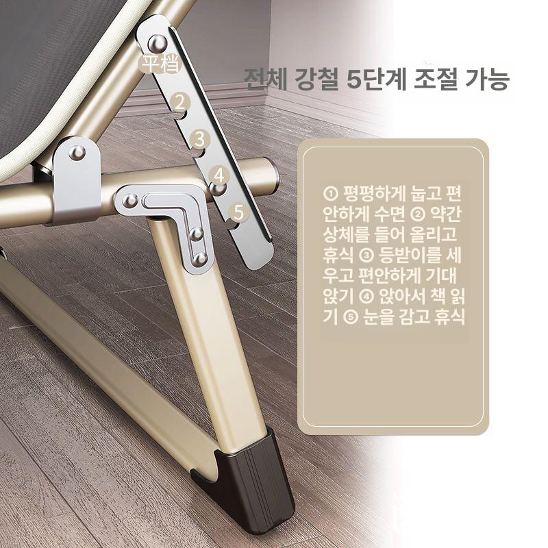 간이 침대 베드 라꾸라꾸 병원 폴딩 접이식 좁은방 야전침대 캠핑침대 휴대용야전침대 두꺼운 사각관 68cm+두꺼운 면직물 - 상세 이미지 5