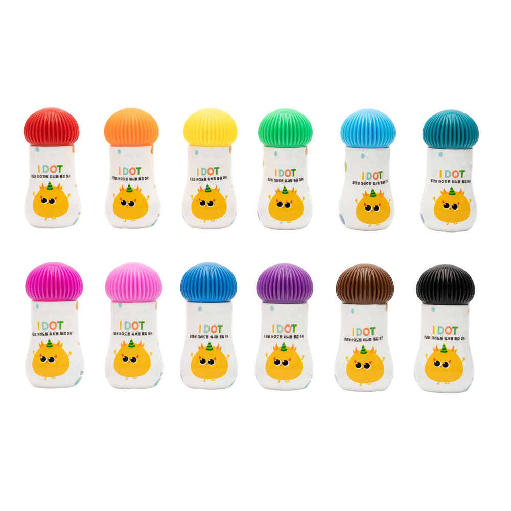 투코비 아이도트 워셔블 마카 25ml12색 + 컬러링카드 세트 - 상세 이미지 2