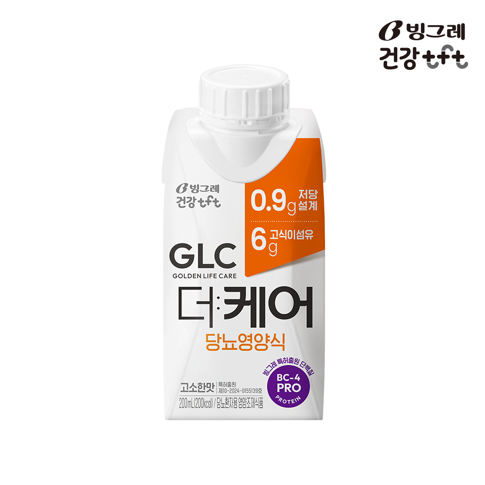 [선물세트] 빙그레 GLC 더케어 당뇨영양식 고소한맛, 200ml, 12개 이미지 6