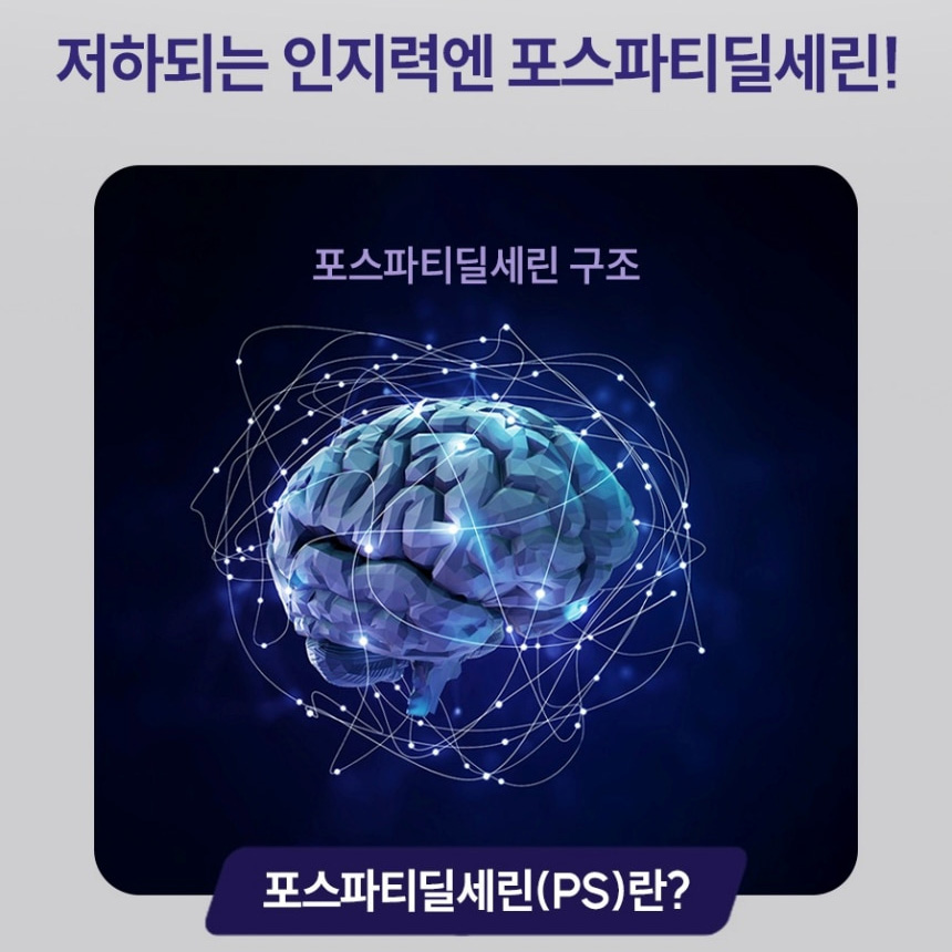 일양약품 포스타디딜세린 뇌 PS 포스파티딜세린 효능 60캡슐 3박스 - 상세 이미지 5