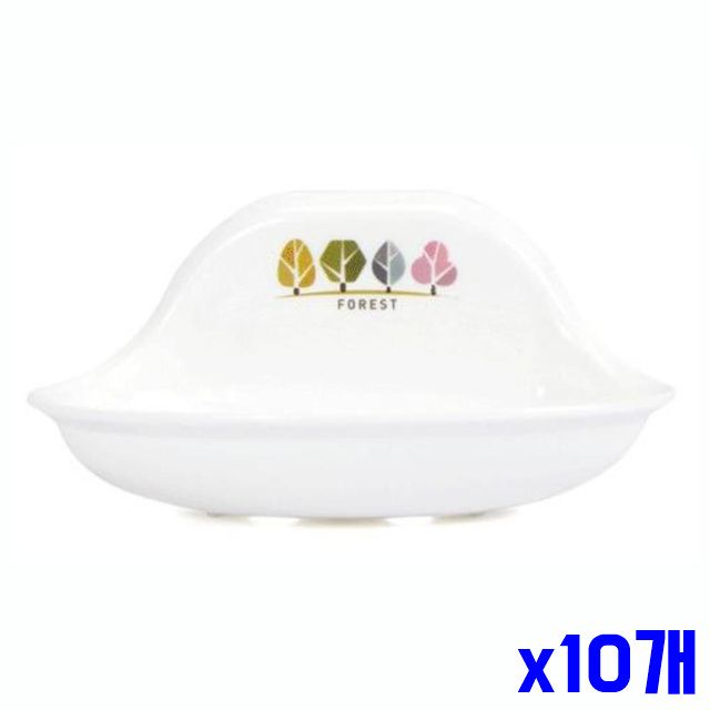 화이트 비누받침 x10개 비누대 위생적인 벽걸이 소 - 상품 이미지