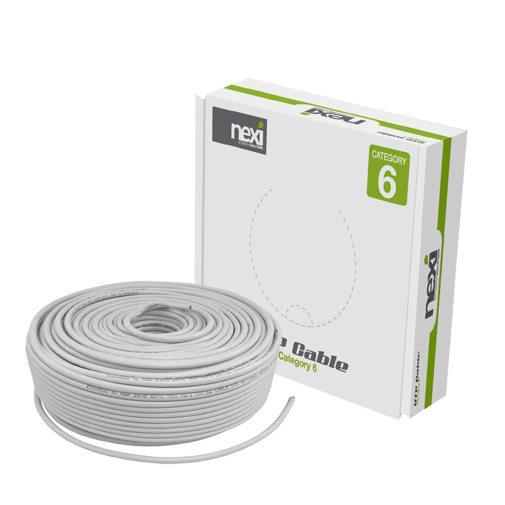 랜박스 CAT5E 랜케이블 CAT6 UTP 네트워크 시공용 원자재 롤 100m, 그레이 - 상품 이미지