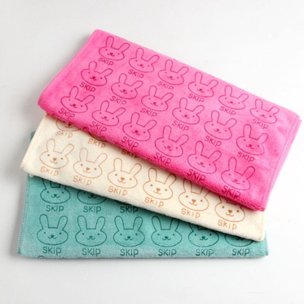 토끼 어린이집수건 극세사 세면 핸드타올 답례품 수건 35X75cm