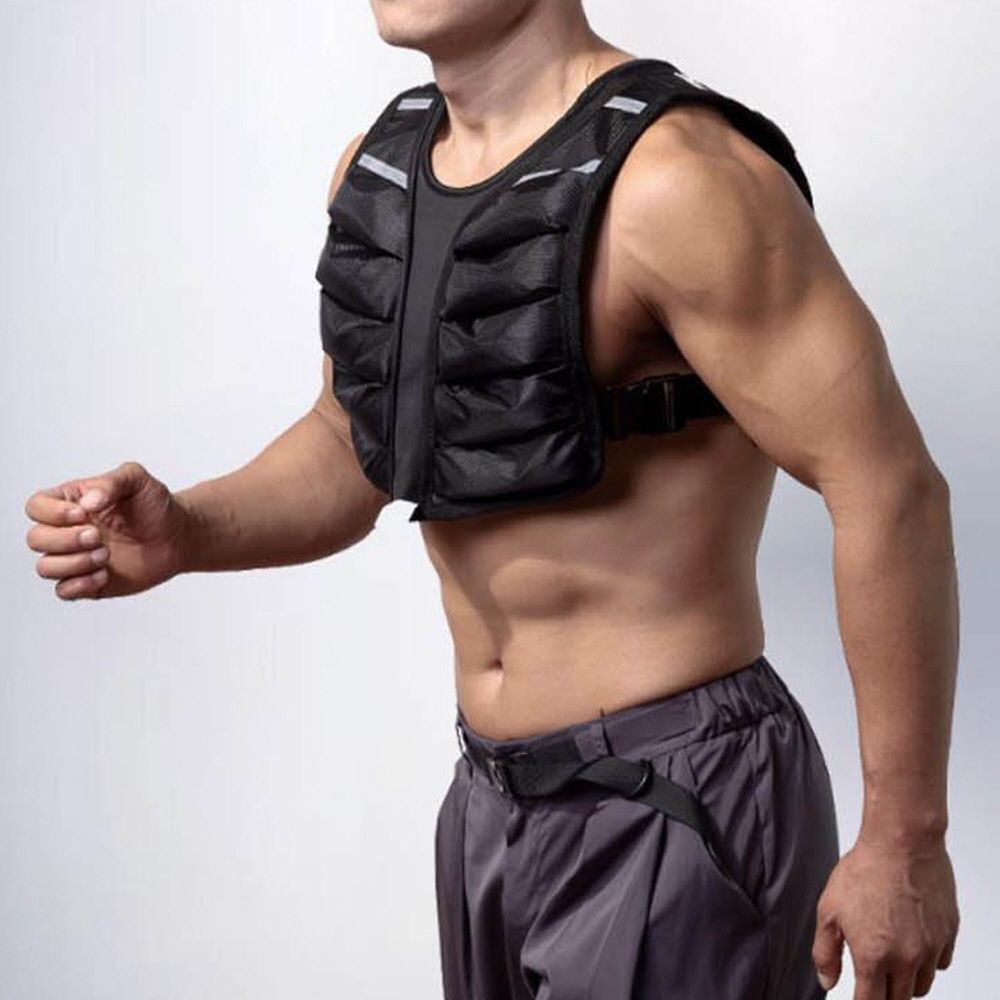단련 운동 스포츠 웨이트 트레이님 중량 조끼 10kg 블랙 - 상품 이미지