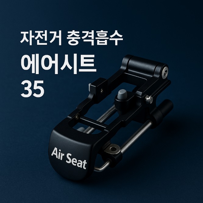 [에어시트] AIR SEAT 35 자전거 안장 서스펜션 안장통 허리보호 충격흡수 쿠션 - 상세 이미지 3