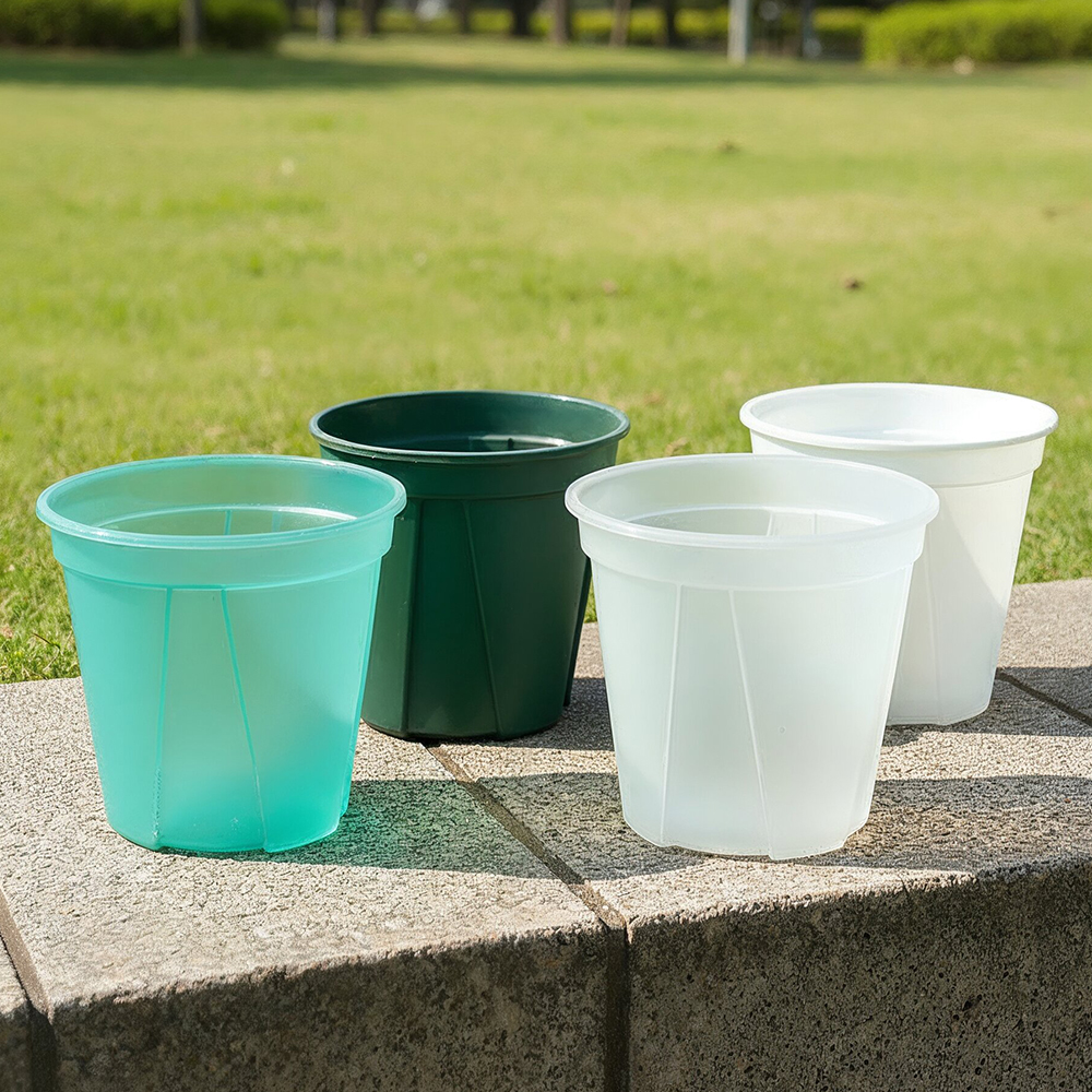 슬릿화분 슬릿분 플라스틱 플분 분갈이 소 큰 화분 투명 모스그린 화이트 100