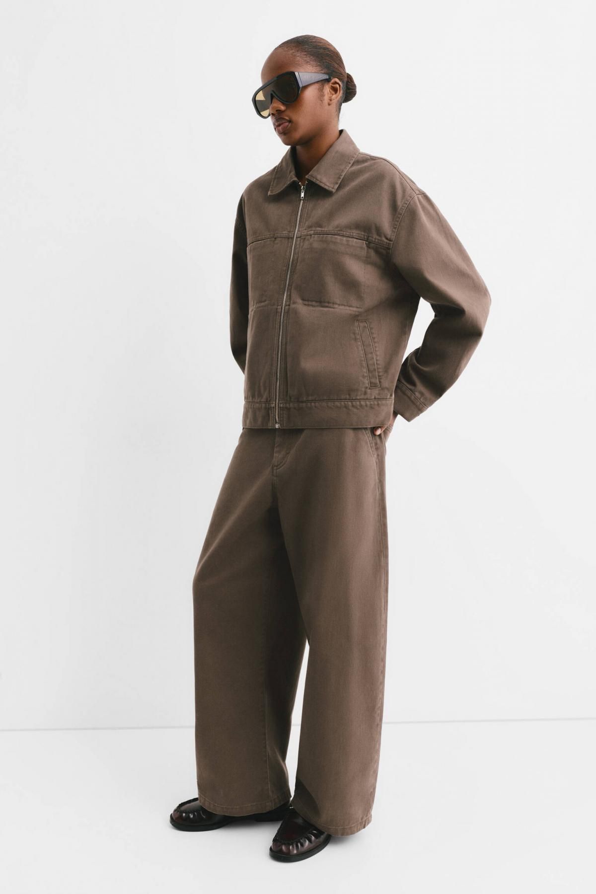 풀앤베어 테크니컬 유틸리티 브라운 집업 재킷 7700/309 BROWN - 상세 이미지 4