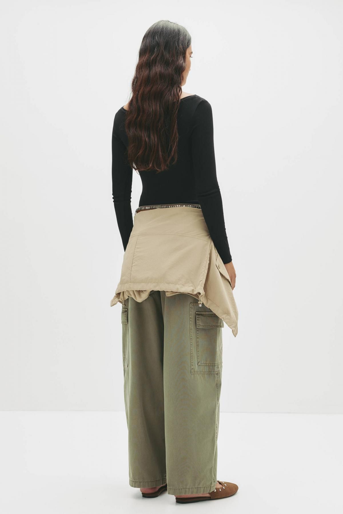 풀앤베어 베이직 슬림핏 긴팔 바디수트 7152/305 BLACK - 상세 이미지 3