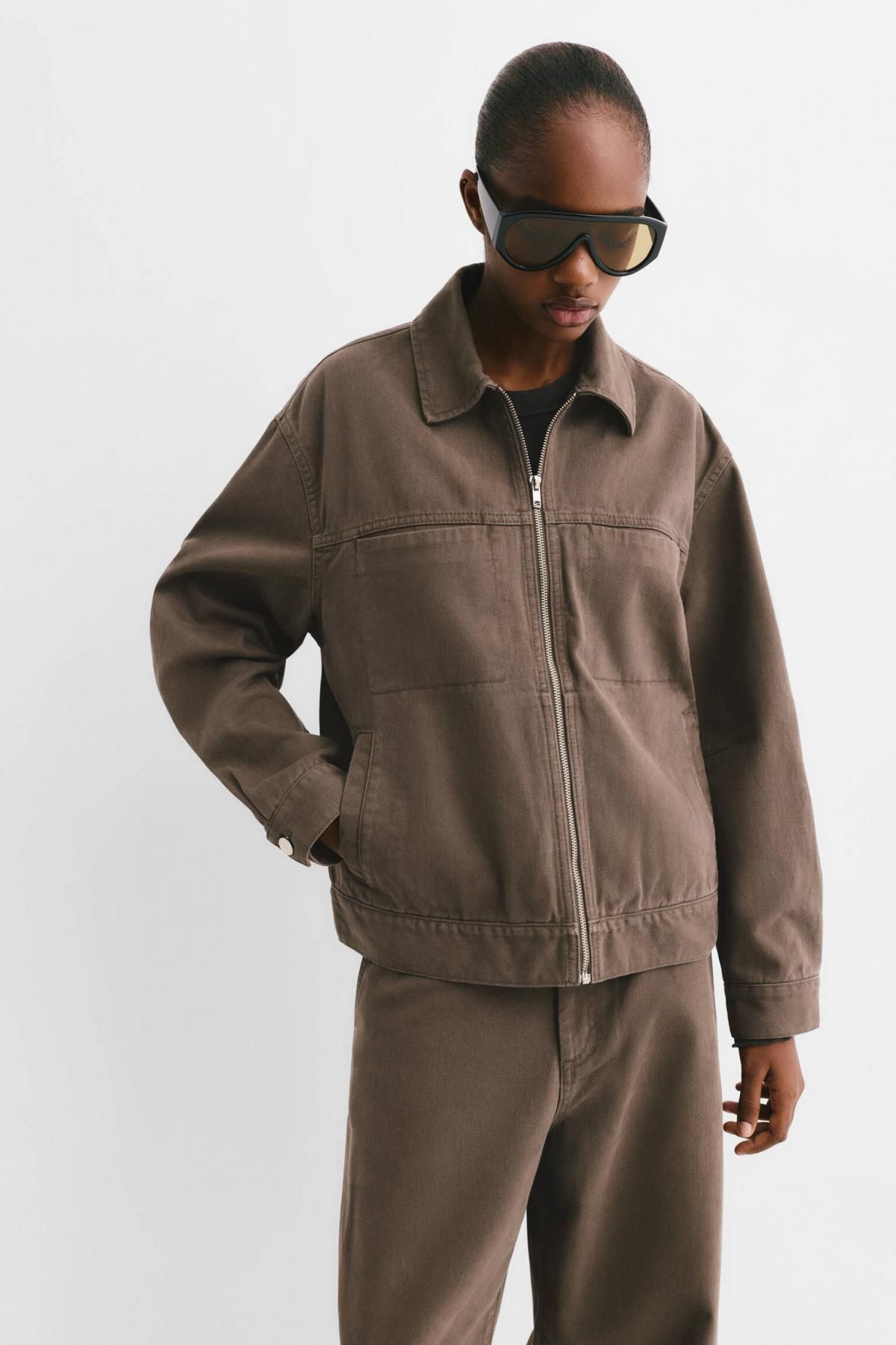 풀앤베어 테크니컬 유틸리티 브라운 집업 재킷 7700/309 BROWN - 상세 이미지 5