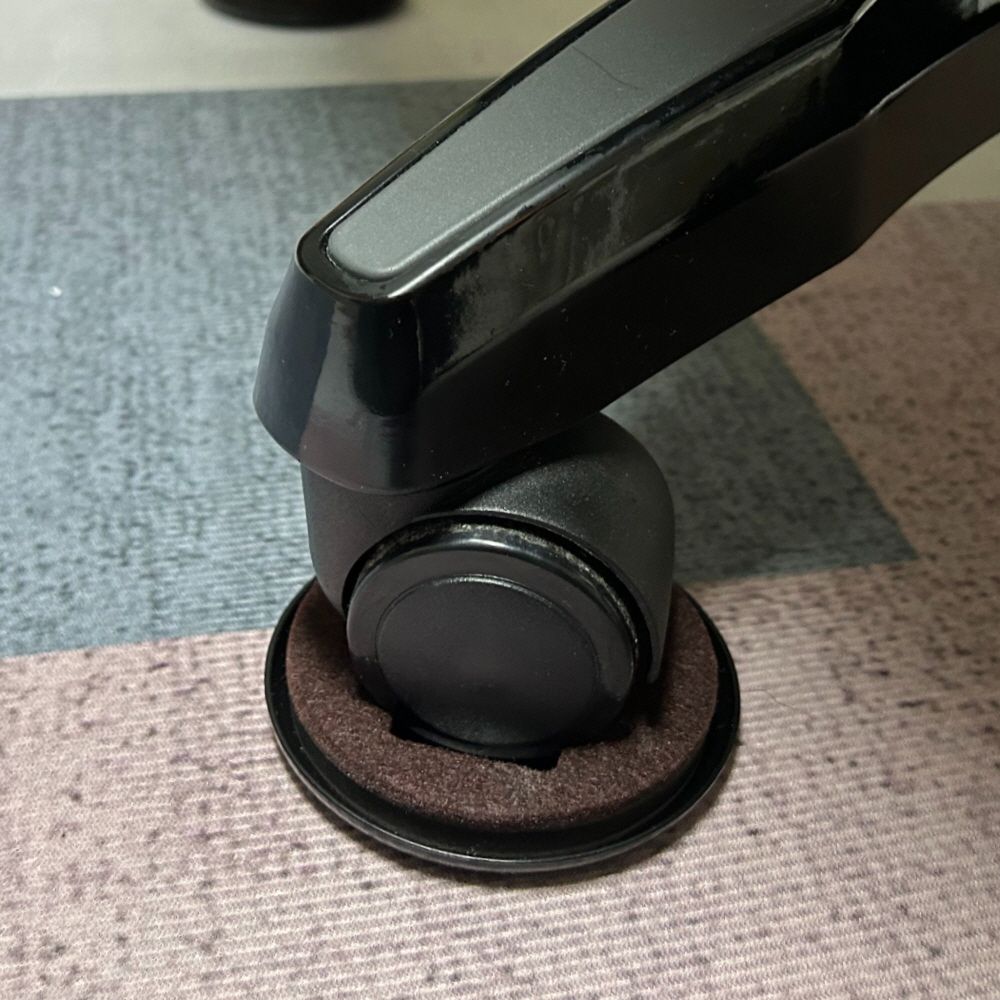 5P 의자바퀴고정 의자발캡 브라운 ABS